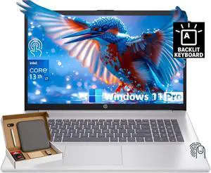 HP Business Laptop, 17.3" HD+ Touchscreen, Intel i7-1355U, 32GB RAM, 1TB SSD, Intel Iris Xe Graphics, Wi-Fi 6, Windows 11 Pro