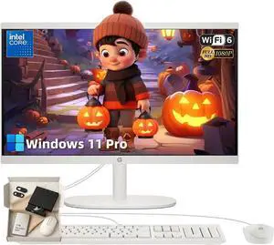 HP All in One Desktop Computer PC, 21.5" FHD Display,  Intel Celeron J4025, Intel UHD Graphics, 32 GB RAM, 1TB SSD, True Vision Camera, Wi-Fi 6, Windows 11 Pro