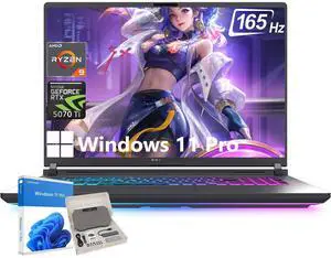 ASUS ROG Strix G16 Gaming Laptop, NVIDIA GeForce RTX 5070 Ti, AMD Ryzen 9 8940HX, 32GB DDR5 RAM, 2TB SSD, 16 inch 165Hz 300 nits, Wi-Fi 6E, Backlit KB, Windows 11 Pro