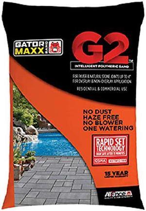 Alliance Gator Maxx G2 Intelligent Polymeric Sand for Paver and Natural Stone Joints UP to 4”(Slate Gray) 50 Ib Bag