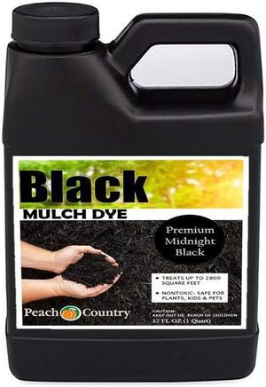 Peach Country Premium Black Mulch Dye, Color Concentrate - 2,800 Sq. Ft. (1QT)