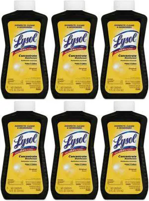 Lysol Concentrate All Purpose Cleaner Disinfectant, 12 Ounce (Pack of 6)