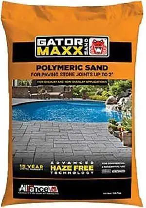 Alliance Gator Maxx Bond, Polymeric Sand.for Concrete Paver Joints up to 2", 50 lb. Bag, (Beige)