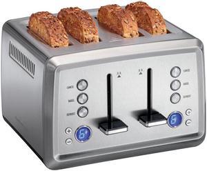 Hamilton Beach Stainless Steel Silver 4 slot Toaster 8.25 in. H x 12.38 in. W x 12 in. D - Total Qty: 1