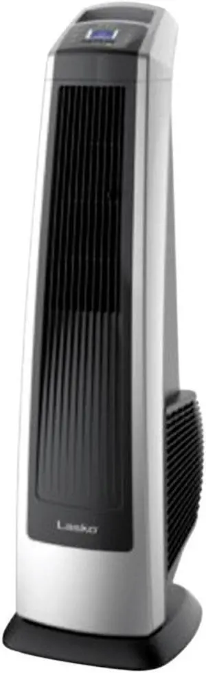 Lasko U35115 Electric Oscillating High Velocity Stand-Up Tower Fan with Timer and Remote Control for Indoor, Bedroom and Home Office Use, Silver
