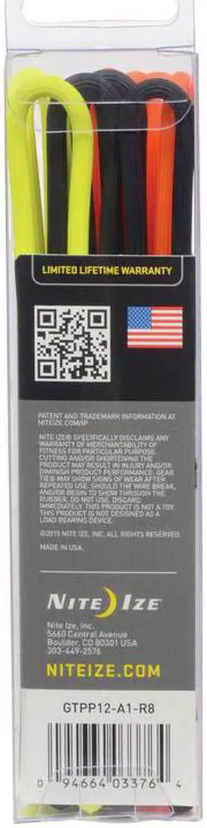Nite Ize Gear Tie ProPack 12" Assorted 12 Pack GTPP12-A1-R8