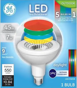 G E LIGHTING GE7W WHT Par38 LED Bulb 69262