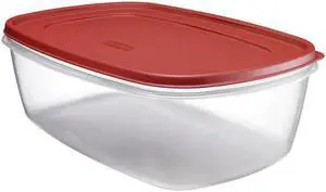 Rubbermaid 2.5 gallon Clear Food Storage Container 1 pk - Total Qty: 1; Each Pack Qty: 2; Total Items Rec: 2