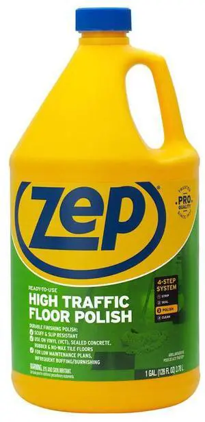 Zep Professional Strength High Gloss High Traffic Floor Finish Liquid 128 oz. - Case Of: 4; Zep Professional Strength High Gloss High Traffic Floor Finish Liquid 128 oz. - Case Of: 4;