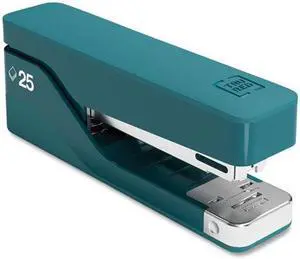 Desktop Aluminum Stapler 25-Sheet Capacity Teal TR58100