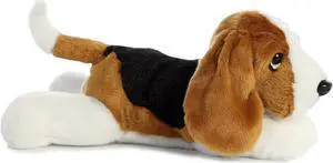 Aurora® - Medium Brown Flopsie - 12" Basset Hound - Adorable Stuffed Animal