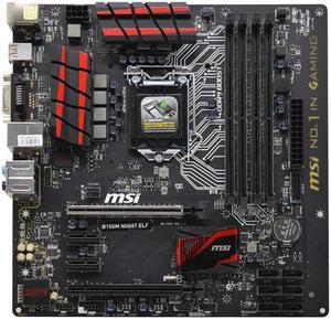 MSI B150M NIGHT ELF Desktop LGA1151 Intel H150 SATA III DDR4 Micro ATX Intel Motherboard
