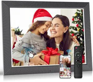 FULLJA 16.2-inch Digital Photo Frame with 32GB Storage - Wireless Touchscreen, Auto-Rotate, Wall Mountable, Instant Sharing via App/Email, Free Cloud Storage