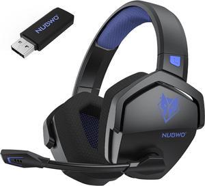 G06 Dual Wireless Gaming Headset with Microphone for PS5, PS4, PC, Mobile, Switch: 2.4GHz Wireless + Bluetooth - 100 Hr Battery - 50mm Drivers - Blue