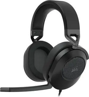 HS65 SURROUND Gaming Headset (Leatherette Memory Foam Ear Pads, Dolby Audio 7.1 Surround Sound on PC and Mac, SonarWorks SoundID Technology, Multi-Platform Compatibility) Carbon