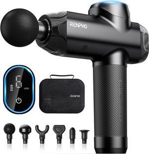 Power Massage Gun Deep Tissue, Percussion Muscle Massage Gun for Athletes, Powerful Portable Electric Handheld Deep Tissue Massager Gun, LED Touch Display, Case Gifts - FSA and HSA Eligible