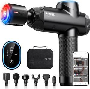 Massage Gun Deep Tissue with Heat and Cold, Percussion Muscle Massage Gun with Bluetooth, Electric Handheld Massager Gun for Back and Whole Body, Gifts for Women/Men - Power+ Thermacool