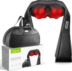 Shiatsu Back Neck and Shoulder Massager with Heat,Deep Tissue 3D Kneading Pillow, Electric Full Body Massager for Legs,Foot,Body Muscle Pain Relief,Gifts for Mom Dad