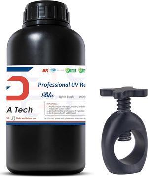 Siraya Tech Blu Nylon 3D Printer Resin Nylon-Like Strong and Precise High-Resolution 405nm UV-Curing Rapid Resin for LCD DLP 3D Printer and 8K Capable (1kg, Nylon Black)