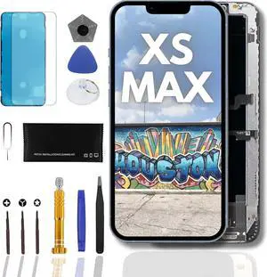 LW LCD Screen Replacement for iPhone Xs Max 3D Touch Screen Digitizer 6.5 LCD Display with Assembly Full Repair Toolkit Tempered Glass Protector Waterproof Model A1921 A2101 A2102 A2104