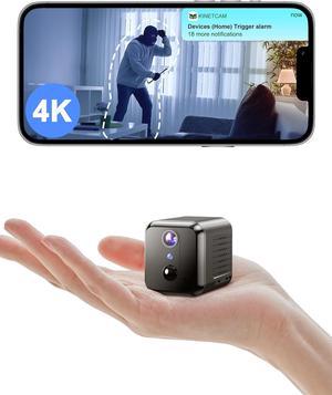 Spy Camera Hidden Camera,Wireless WiFi Small Camera with Phone APP for Indoor Security,4K HD,120-Day Standby Battery Life, Auto Night Vision, AI Motion Detection,Nanny Cam Mini Camera
