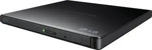 GP65NB60 8X USB 2.0 Super Multi Ultra Slim Portable DVD Writer Drive +/-RW External Drive with M-DISC Support - Black