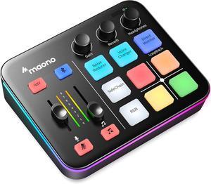 Usb Audio Interface NearStream AMIX20B For Recording Streaming Podcasting, Rechargeable Audio Mixer For PC, Cellphone, XLR Interface, 48V Phantom Focusrite Scarlett