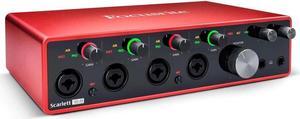 Focusrite Scarlett 18i8 3rd Gen USB Audio Interface for Recording, Producing and Engineering  High-Fidelity, Studio Quality Recording, with Transparent Playback