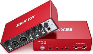 USB Audio Interface for Mac and PC Podcasting Streaming, Audio Interface for Guitar Professional Computer Recording Music, Vocalist, Podcaster or Producer