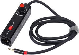 Pro101A AUX to XLR Isolation Box with Volume Controller and Ground Lift Switch Build-in Cord Length 3.3ft with Detachable 3.5mm Aux Gold Coating Plug (Pro 101A Aux-XLR)
