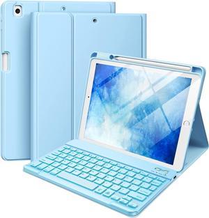 10.2 inch iPad 9th/8th/7th Generation 2024 Case with Keyboard