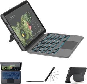 EIP Magnetix Keyboard Case for Google Pixel Tablet 11 inch (2023), Adjustable Viewing Angle, Detachable, Easy Carry-on, Protective Cover Compatible with Charging Speaker Dock, 7 Backlight Color