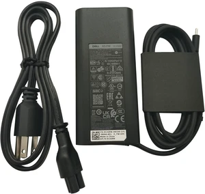 For Dell Laptop Charger 65W USB-C,AC Adapter with Power Cord Cable,LA65NM190, HA65NM190, DA65NM190, HKA65NM200, Black For Dell Laptop Charger 65W USB-C,AC Adapter with Power Cord Cable,LA65NM190, HA65NM190, DA65NM190, HKA65NM200, Black