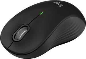 Logi tech Signature M550 L Full Size Wireless Mouse - for Large Sized Hands, 2-Year Battery, Silent Clicks, Bluetooth, Multi-Device Compatibility - Black