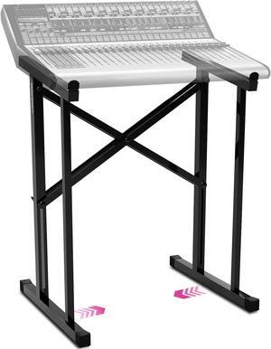 Liquid Stands Portable Audio Mixer Stand - Angled Foldable & Adjustable Studio Music Mixer Synth, MPC Stand For Drum Machines, DJ Turntables, Audio Rack Music Equipment & More