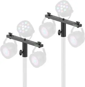DJ Lighting Bar T-Bar Lighting Extension Cross Bar Mount 3 lights for Tripod Speaker Stand DJ Lighting Tripod Mount