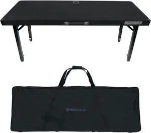 RTBL4 Adjustable Height DJ Table Folding Legs + Carry Bag 20" x 60"