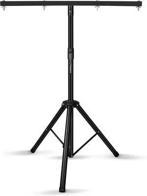 Light Stand, DJ Light Stand for Par Lights, Protable Light Stand Tripod, Lightweight Metal DJ Light Stand with Crossbar, Stage Light Stand for Stage, Bar, Banquet, Party (39-70 In)