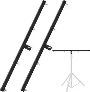 2 Pcs DJ Lighting T-bar Cross DJ Lighting Extension Cross Bar Mount for Tripod Speaker Stand DJ Lighting Tripod Mount