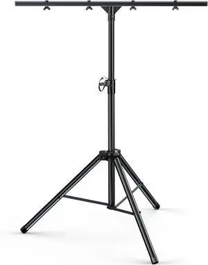 DJ Light Stand,Heavy-Duty DJ Stand Tripod Adjustable 35-71 Inch DJ Lighting T-Bar Stage Light Stand for Bar Party DJ Lights