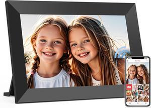 10.1 Inch WiFi Digital Picture Frame, Smart Cloud Electronic Photo Frame with HD IPS Touch Screen Slideshow 32GB Memory Auto-Rotate Wall Mount, Share Photos/Videos from Phone by  App