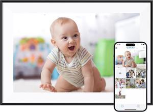 10.1' WIFI Digital Picture Frame - 1280*800 HD IPS Touch Screen Digital Photo Frame Display, Auto-Rotate, Share Photos/Videos Instantly via Free App Best Gifts for Birthday, Wedding, Mom