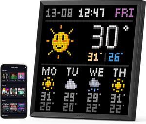 Pixoo-64 - WiFi Pixel Cloud Digital Picture Frame with APP Control,64 X 64 LED Panel Display Frame for Gaming Room Decoration/Social Media Fans Counter