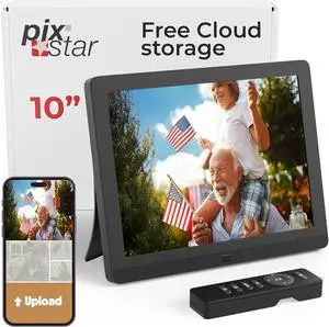 10 inch Digital Frame WiFi | Free Unlimited Cloud Storage | Motion Sensor | Highly giftable for Grandparents | IPS Display | Easy Setup Digital Photo Frame | Electronic Picture Frame