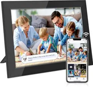 10.1 Inch WiFi Digital Picture Frame, Smart Electronic Clound Digital Photo Frame with 1280 * 800 HD Touch Screen, Instantly Share Photos & Video, Gift for Friend and Family