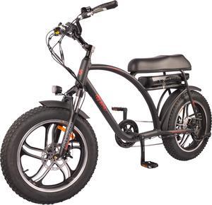 DJ Super Electric Bike 20* 4” Fat Tire, Powerful 750W Bafang Motor, 48V 13Ah LG Battery, Max Range 50 miles. Aluminum Frame, Matte Black, LED Bike Light, MOZO Suspension Fork and 7-Speed Shimano Gear