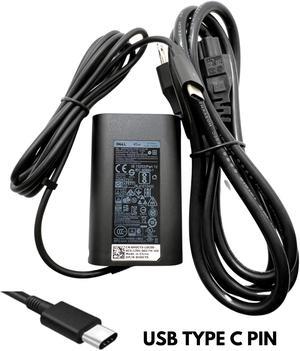 Dell 45W USBC Type C Original charger for Dell XPS 12 XPS 13 9360 9365 9370 9333 9380 7390 Latitude 7275 7370 5175 5285 5290-2in1 7390-2in1, LA45NM150, 0HDCY5