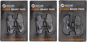 NICHE Brake Pad Set for Honda Goldwing 1500 GL1500SE GL1500A 06455-MT8-405 45106-MT8-305 Front Rear Semi-Metallic