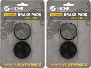NICHE Brake Pad Set for Yamaha Exciter VMAX Ovation Venture XL 89J-25811-00-00 Rear Semi-Metallic 2 Pack