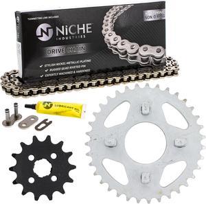 NICHE Drive Sprocket Chain Combo for Honda ATC70 Front 14 Rear 35 Tooth 420HZ Standard 76 Links